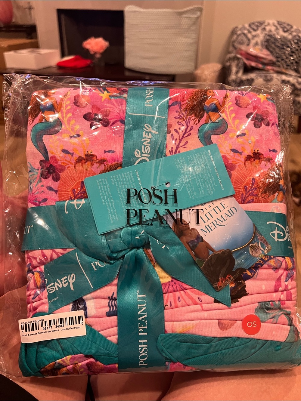 Posh Peanut Pink Little Mermaid Luxe Ruffled Patoo